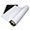 Glossy white iron foil that can be written on