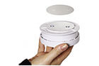 Smoke detector magnetic holder