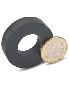 Ringmagnet Magnetring Ø  40/20 x 10mm Ferrite Y35 - hält 2,0 kg - Keramik-Magnet