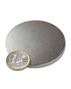 Scheibenmagnet / Rundmagnet Ø 60x 5 mm – Neodym N42 (NdFeB) Nickel - hält 22 kg