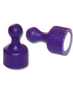 10 x Kegelmagnet / Kegel Pinnwand Magnet groß Ø 19 x 25mm lila, Neodym – 2,3kg