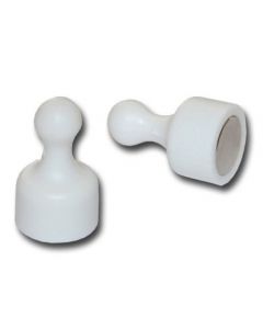10 x Kegelmagnet / Kegel Pinnwand Magnet klein Ø 12 x 20mm weiß, Neodym – 1,6kg