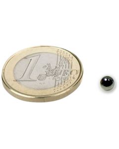 Magnetkugel / Kugelmagnet Ø  5 mm Neodym N40, Nickel - Haftkraft 400g