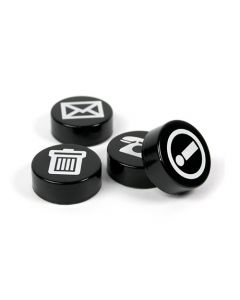 4 x Kühlschrankmagnete BIZ Ø 23mm Magnete für Pinnwand Magnettafel Büro