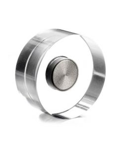 4 x Design-Magnete Acryl Neodym, transparent Ø 30 mm - hält 3 kg - Dekomagnete