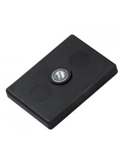 Magnet-System Neodym 43x31x6 mm gummiert mit 1x Innengewinde M4, Haftkraft 10kg