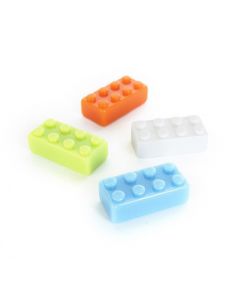 4 x Kühlschrankmagnete Baustein 32x16x11mm Magnete für Pinnwand Magnettafel