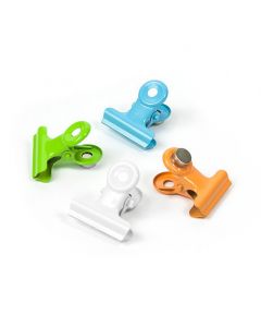 Magnete Mini-Magnetclip aus Metall im 4er Set 2 x 2 x 1,6 cm