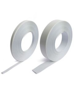 Stahlband selbstklebend weiß 1,5mm x 35mm x 1m (Meterware) mit Schaumstoffkleber