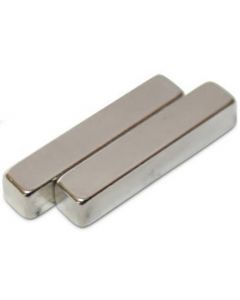 Quadermagnet Magnet-Quader  25 x  5 x  5mm Neodym N42, Nickel - Haftkraft 4,0 kg