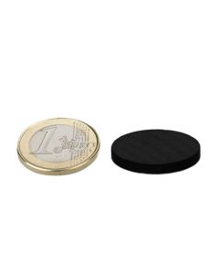 Scheibenmagnet / Rundmagnet Ø 25x 3mm – Neodym N45 (NdFeB) Epoxid - hält 5,5 kg