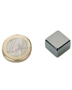 Quadermagnet Magnet-Quader  15 x 15 x  5mm Neodym N45, Nickel - Haftkraft 3,9 kg