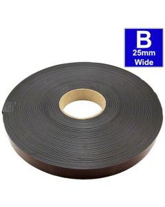 Magnetband Magnetstreifen selbstklebend 1,5mm x 25,4mm x 30m, Typ B