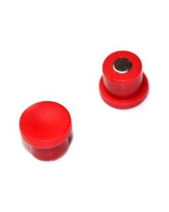 Pinnwand-Magnet Magnetpins Ø 10 x 8 mm Neodym (NdFeB) ROT – Haftkraft 0,5kg