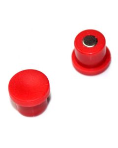 Pinnwand-Magnet Magnetpins Ø 18 x 8 mm Neodym (NdFeB) ROT – Haftkraft 1,0 kg