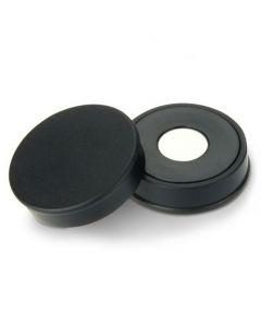 Pinnwand-Magnet Büromagnet Ø 30 mm x 8 mm Neodym N35, schwarz – Haftkraft 2,7 kg
