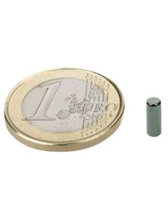 Stabmagnet Magnet-Stab Ø  3 x  10 mm Neodym N45 (NdFeB) Nickel - Haftkraft 500g