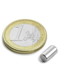 Stabmagnet Magnet-Stab Ø  5 x   7 mm Neodym N40 (NdFeB) Nickel - Haftkraft 800g