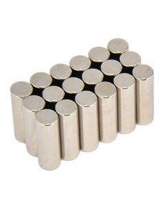 Stabmagnet Magnet-Stab Ø  5 x  15 mm Neodym N40 (NdFeB) Nickel - Haftkraft 1,0kg