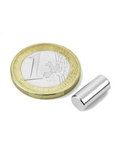 Stabmagnet Magnet-Stab Ø  6 x  12 mm Neodym N35 (NdFeB) Nickel - Haftkraft 1,2kg