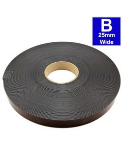 Magnetband Magnetstreifen selbstklebend 1,5mm x 25,4mm x 10m, Typ B