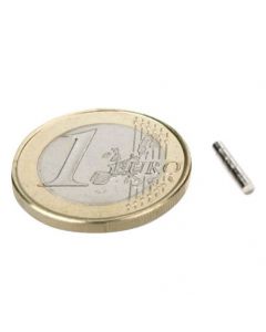 Scheibenmagnet / Rundmagnet Ø  2x 2mm – Neodym N45 (NdFeB) Nickel - hält 250g