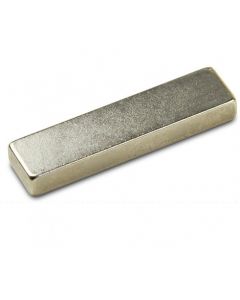 Quadermagnet Magnet-Quader  40 x 10 x  5mm Neodym N42, Nickel - Haftkraft 8,0 kg