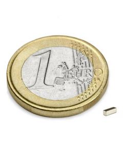 Quadermagnet Magnet-Quader   3 x   1 x  1mm Neodym N45, Nickel - Haftkraft 150g