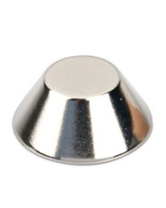 Konusmagnet Ø 20,0/15,0 x 8,0 mm – Neodym N40, Nickel - Haftkraft 8 kg