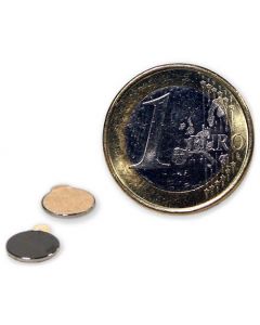 Scheibenmagnet selbstklebend 3M - Ø  8 x 0,75mm Neodym N35 – hält 300g