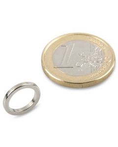 Ringmagnet Magnetring Ø 12/9 x 1,5 mm Neodym N50, Nickel - Haftkraft 1,5 kg