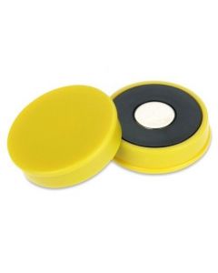 Pinnwand-Magnet Büromagnet Ø 30 mm x 8 mm Neodym N35, gelb – Haftkraft 2,7 kg