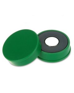 Pinnwand-Magnet Büromagnet Ø 30 mm x 8 mm Neodym N35, grün – Haftkraft 2,7 kg
