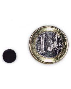 Scheibenmagnet / Rundmagnet Ø  8x 5mm – Neodym N45 (NdFeB) Epoxid - hält 2,5 kg