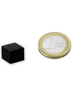 Quadermagnet  12 x  12 x  10mm Ferrit Y35 - hält 600g - Keramik-Magnet-Quader
