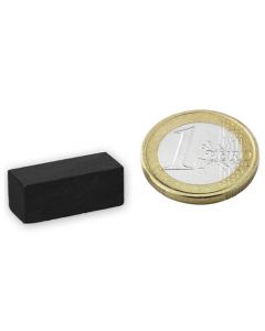 Quadermagnet  25 x  10 x  10mm Ferrit Y30 - hält 900g - Keramik-Magnet-Quader