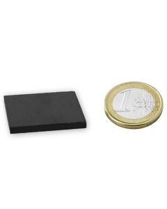 Quadermagnet  30 x  30 x   3mm Ferrit Y30 - hält 800g - Keramik-Magnet-Quader