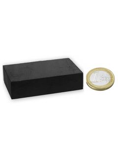 Quadermagnet  60 x  40 x  15mm Ferrit Y35 - hält 6,0 kg - Keramik-Magnet-Quader