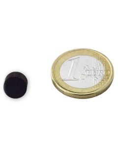 Scheibenmagnet Rundmagnet Ø 10 x  7mm Ferrit Y35 - hält 350g - Keramik-Magnet