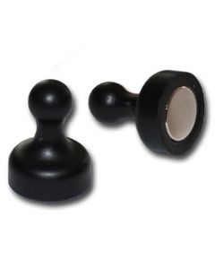 Kegelmagnet Kegel Pinnwand Magnet groß Ø 19 x 25mm SCHWARZ, Neodym – hält 2,3 kg