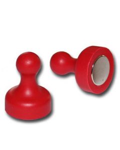 Kegelmagnet Kegel Pinnwand Magnet groß Ø 19 x 25mm ROT, Neodym – hält 2,3 kg