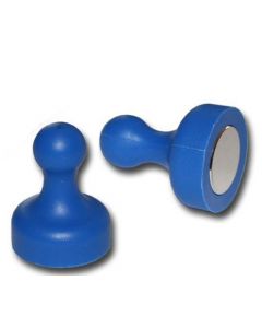 Kegelmagnet Kegel Pinnwand Magnet groß Ø 19 x 25mm BLAU, Neodym – hält 2,3 kg