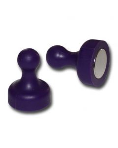 Kegelmagnet Kegel Pinnwand Magnet groß Ø 19 x 25mm VIOLETT, Neodym – hält 2,3 kg