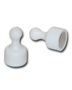 Kegelmagnet Kegel Pinnwand Magnet klein Ø 12 x 20mm WEIß, Neodym – hält 1,6 kg