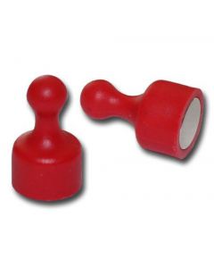 Kegelmagnet Kegel Pinnwand Magnet klein Ø 12 x 20mm ROT, Neodym – hält 1,6 kg