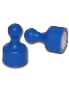 Kegelmagnet Kegel Pinnwand Magnet klein Ø 12 x 20mm BLAU, Neodym – hält 1,6 kg