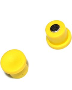 Pinnwand-Magnet Magnetpins Ø 10 x 8 mm Neodym (NdFeB) GELB – Haftkraft 0,5kg