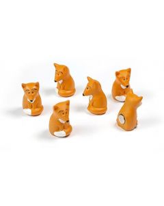 6 x Kühlschrankmagnete Fuchs 24x15x15mm Magnete für Pinnwand Magnettafel Kinder