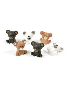 6 x Kühlschrankmagnete Bär 23x20x10mm Magnete für Pinnwand Magnettafel