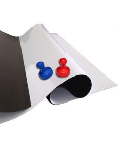 Eisenfolie Ferrofolie weiß glänzend 0,6mm x 100cm x 15m – Rolle